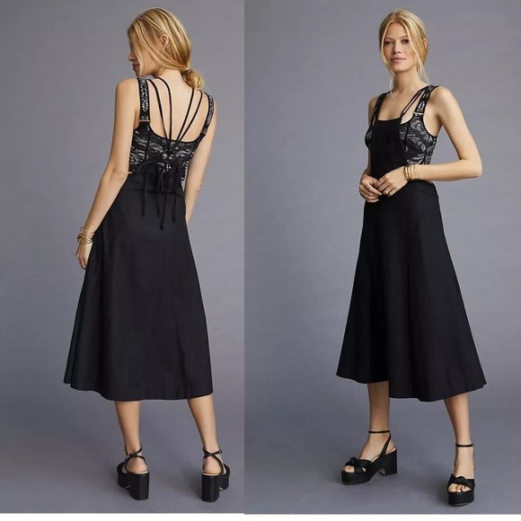 By Anthropologie Modern Pinafore skirt size 6 new with tag - Picture 1 of 7